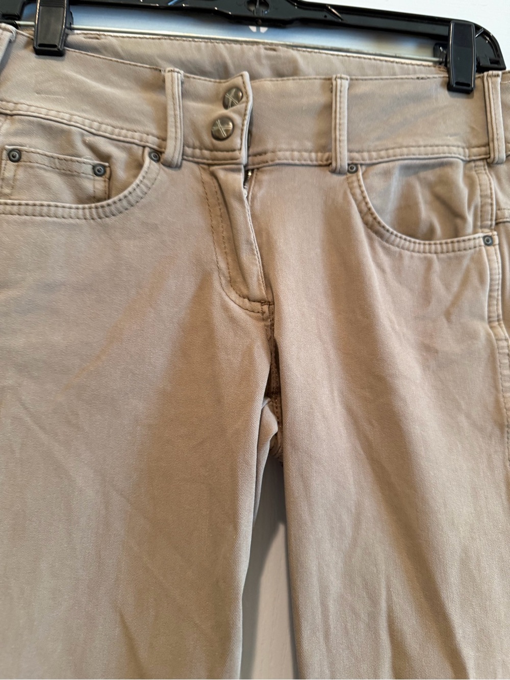 Goode Rider Women’s Beige Riding-Inspired Stretch Pants - Picture 2 of 4